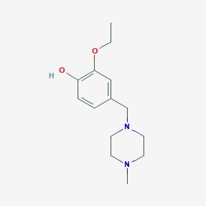 molecular formula C14H22N2O2 B5100223 2-ethoxy-4-[(4-methyl-1-piperazinyl)methyl]phenol 