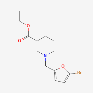 molecular formula C13H18BrNO3 B5100234 ethyl 1-[(5-bromo-2-furyl)methyl]-3-piperidinecarboxylate 