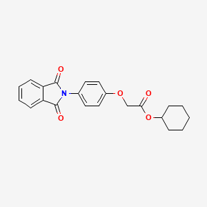 molecular formula C22H21NO5 B5100235 cyclohexyl [4-(1,3-dioxo-1,3-dihydro-2H-isoindol-2-yl)phenoxy]acetate 