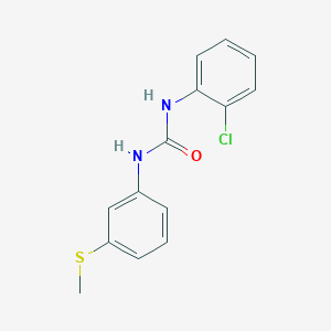 molecular formula C14H13ClN2OS B5100264 N-(2-chlorophenyl)-N'-[3-(methylthio)phenyl]urea 