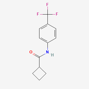 molecular formula C12H12F3NO B5100269 N-[4-(trifluoromethyl)phenyl]cyclobutanecarboxamide 
