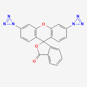 molecular formula C20H10N6O3 B5100285 3',6'-di-1H-triaziren-1-yl-3H-spiro[2-benzofuran-1,9'-xanthen]-3-one 
