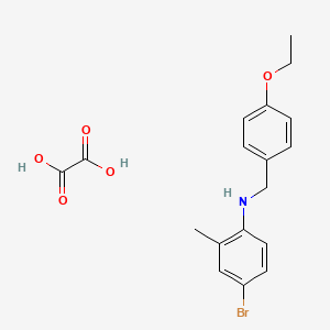 molecular formula C18H20BrNO5 B5100303 (4-bromo-2-methylphenyl)(4-ethoxybenzyl)amine oxalate 