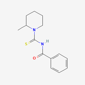 molecular formula C14H18N2OS B5100318 N-[(2-methyl-1-piperidinyl)carbonothioyl]benzamide 