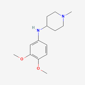 molecular formula C14H22N2O2 B5100324 N-(3,4-dimethoxyphenyl)-1-methyl-4-piperidinamine 
