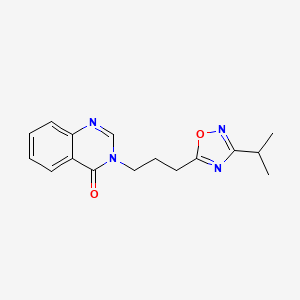 3-[3-(3-isopropyl-1,2,4-oxadiazol-5-yl)propyl]-4(3H)-quinazolinone