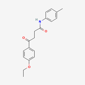 molecular formula C19H21NO3 B5100373 4-(4-ethoxyphenyl)-N-(4-methylphenyl)-4-oxobutanamide 