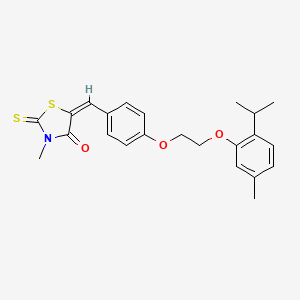 5-{4-[2-(2-isopropyl-5-methylphenoxy)ethoxy]benzylidene}-3-methyl-2-thioxo-1,3-thiazolidin-4-one