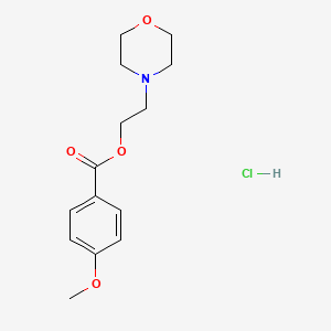 molecular formula C14H20ClNO4 B5100477 2-(4-morpholinyl)ethyl 4-methoxybenzoate hydrochloride 