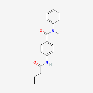 molecular formula C18H20N2O2 B5100490 4-(butyrylamino)-N-methyl-N-phenylbenzamide 