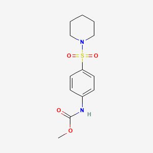 molecular formula C13H18N2O4S B5100493 methyl [4-(1-piperidinylsulfonyl)phenyl]carbamate 