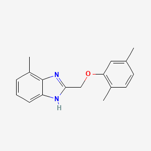 molecular formula C17H18N2O B5100501 2-[(2,5-dimethylphenoxy)methyl]-4-methyl-1H-benzimidazole 