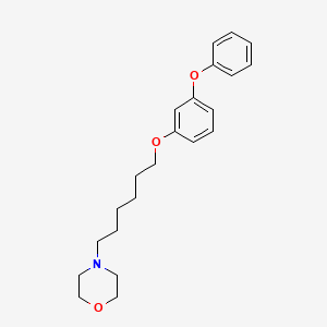 molecular formula C22H29NO3 B5100530 4-[6-(3-phenoxyphenoxy)hexyl]morpholine CAS No. 5361-88-6
