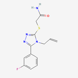 2-{[4-allyl-5-(3-fluorophenyl)-4H-1,2,4-triazol-3-yl]thio}acetamide