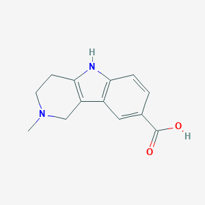 molecular formula C13H14N2O2 B510062 2-Methyl-2,3,4,5-tetrahydro-1H-pyrido[4,3-b]indole-8-carboxylic acid CAS No. 56223-40-6