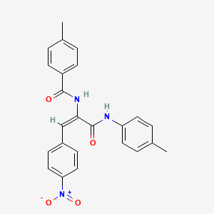 4-methyl-N-[1-{[(4-methylphenyl)amino]carbonyl}-2-(4-nitrophenyl)vinyl]benzamide