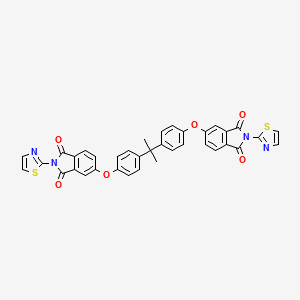 molecular formula C37H24N4O6S2 B5100714 5,5'-[2,2-propanediylbis(4,1-phenyleneoxy)]bis[2-(1,3-thiazol-2-yl)-1H-isoindole-1,3(2H)-dione] 