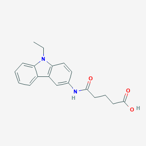 molecular formula C19H20N2O3 B510075 5-[(9-ethyl-9H-carbazol-3-yl)amino]-5-oxopentanoic acid CAS No. 380847-07-4