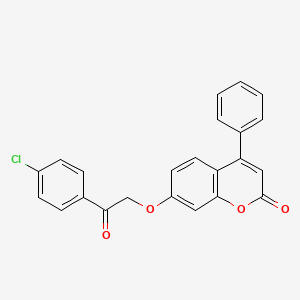 7-[2-(4-chlorophenyl)-2-oxoethoxy]-4-phenyl-2H-chromen-2-one