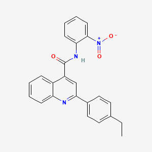 2-(4-ethylphenyl)-N-(2-nitrophenyl)-4-quinolinecarboxamide