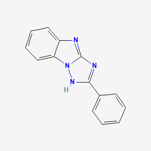molecular formula C14H10N4 B5100890 2-phenyl-4H-[1,2,4]triazolo[1,5-a]benzimidazole 