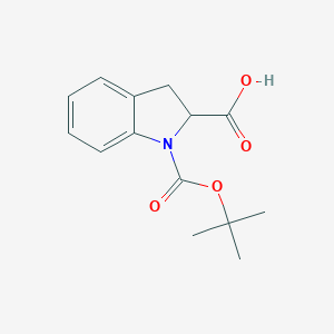 molecular formula C14H17NO4 B051009 1-(叔丁氧羰基)-2-吲哚甲酸 CAS No. 137088-51-8