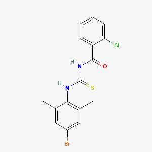 N-{[(4-bromo-2,6-dimethylphenyl)amino]carbonothioyl}-2-chlorobenzamide