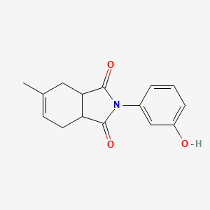 molecular formula C15H15NO3 B5100943 2-(3-hydroxyphenyl)-5-methyl-3a,4,7,7a-tetrahydro-1H-isoindole-1,3(2H)-dione 