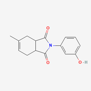 2-(3-hydroxyphenyl)-5-methyl-3a,4,7,7a-tetrahydro-1H-isoindole-1,3(2H)-dione