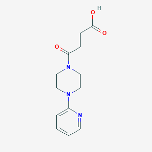 molecular formula C13H17N3O3 B510101 4-Oxo-4-[4-(pyridin-2-yl)piperazin-1-yl]butanoic acid CAS No. 213186-59-5