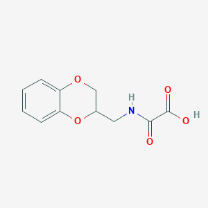 molecular formula C11H11NO5 B5101016 [(2,3-dihydro-1,4-benzodioxin-2-ylmethyl)amino](oxo)acetic acid 