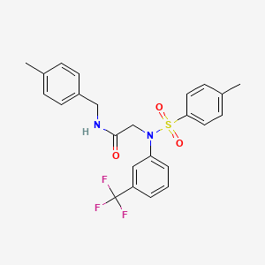 N~1~-(4-methylbenzyl)-N~2~-[(4-methylphenyl)sulfonyl]-N~2~-[3-(trifluoromethyl)phenyl]glycinamide