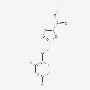molecular formula C14H13ClO4 B510104 Methyl 5-[(4-chloro-2-methylphenoxy)methyl]-2-furoate CAS No. 438218-23-6