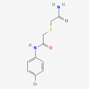 2-[(2-amino-2-oxoethyl)thio]-N-(4-bromophenyl)acetamide