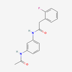 molecular formula C16H15FN2O2 B5101074 N-[3-(acetylamino)phenyl]-2-(2-fluorophenyl)acetamide 