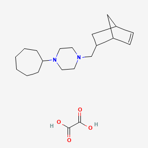 molecular formula C21H34N2O4 B5101082 1-(bicyclo[2.2.1]hept-5-en-2-ylmethyl)-4-cycloheptylpiperazine oxalate 