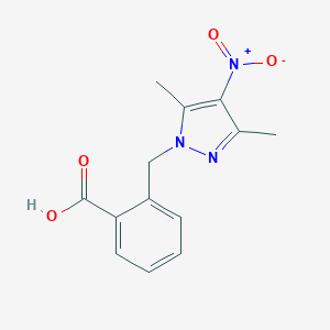 molecular formula C13H13N3O4 B510109 2-[(3,5-dimethyl-4-nitro-1H-pyrazol-1-yl)methyl]benzoic acid CAS No. 512813-64-8