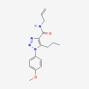 molecular formula C16H20N4O2 B5101117 N-allyl-1-(4-methoxyphenyl)-5-propyl-1H-1,2,3-triazole-4-carboxamide 