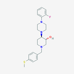 (3R*,4R*)-4-[4-(2-fluorophenyl)-1-piperazinyl]-1-[4-(methylthio)benzyl]-3-piperidinol