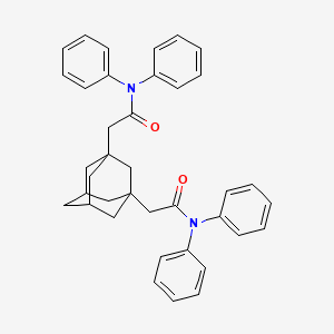 molecular formula C38H38N2O2 B5101134 2,2'-tricyclo[3.3.1.1~3,7~]decane-1,3-diylbis(N,N-diphenylacetamide) 