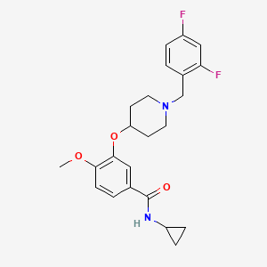 N-cyclopropyl-3-{[1-(2,4-difluorobenzyl)-4-piperidinyl]oxy}-4-methoxybenzamide