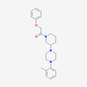 molecular formula C24H31N3O2 B5101213 1-(2-methylphenyl)-4-[1-(phenoxyacetyl)-3-piperidinyl]piperazine 