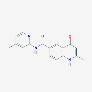 molecular formula C17H15N3O2 B5101221 4-hydroxy-2-methyl-N-(4-methyl-2-pyridinyl)-6-quinolinecarboxamide 