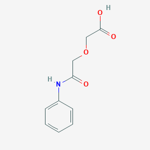 molecular formula C10H11NO4 B510124 (2-Anilino-2-oxoethoxy)acetic acid CAS No. 22064-42-2