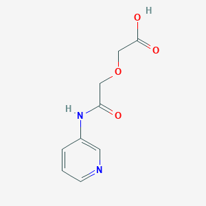 molecular formula C9H10N2O4 B510125 [2-Oxo-2-(pyridin-3-ylamino)ethoxy]acetic acid CAS No. 281223-77-6