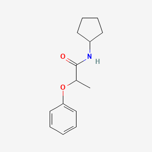 molecular formula C14H19NO2 B5101256 N-cyclopentyl-2-phenoxypropanamide 