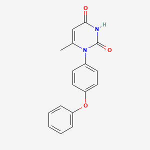 molecular formula C17H14N2O3 B5101258 6-methyl-1-(4-phenoxyphenyl)-2,4(1H,3H)-pyrimidinedione 