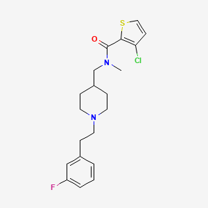 molecular formula C20H24ClFN2OS B5101265 3-chloro-N-({1-[2-(3-fluorophenyl)ethyl]-4-piperidinyl}methyl)-N-methyl-2-thiophenecarboxamide 