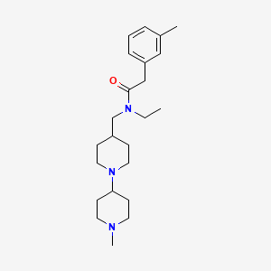 molecular formula C23H37N3O B5101282 N-ethyl-N-[(1'-methyl-1,4'-bipiperidin-4-yl)methyl]-2-(3-methylphenyl)acetamide 