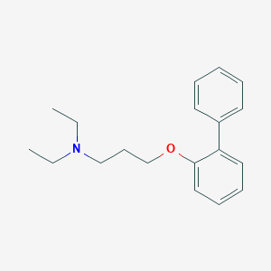 molecular formula C19H25NO B5101312 3-(2-biphenylyloxy)-N,N-diethyl-1-propanamine 